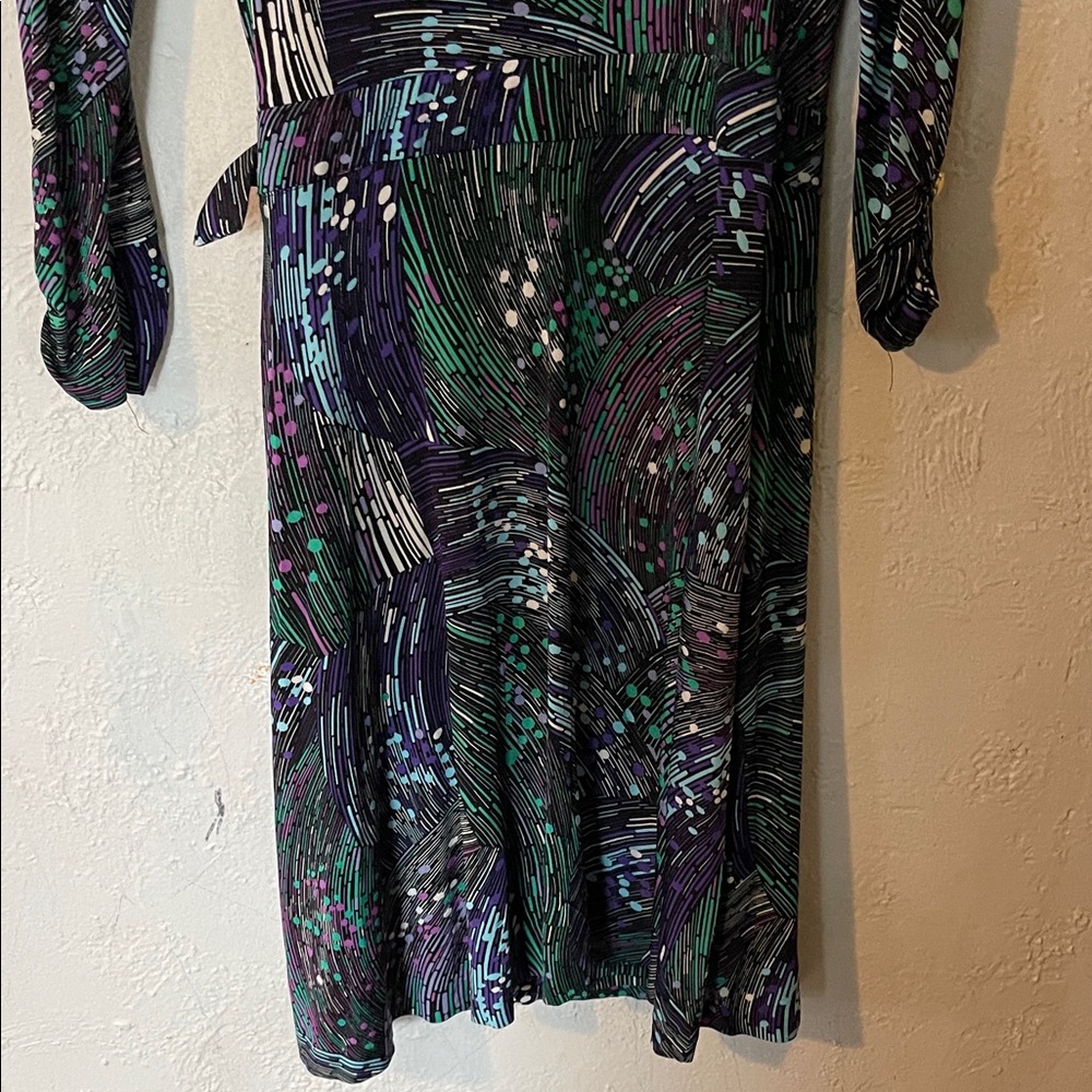 Cache Elegant Multicolor Wrap Dress - image 7